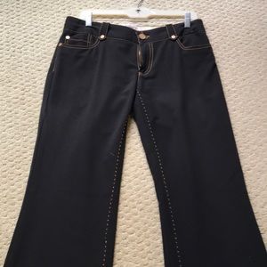 Black dress jean style pant.